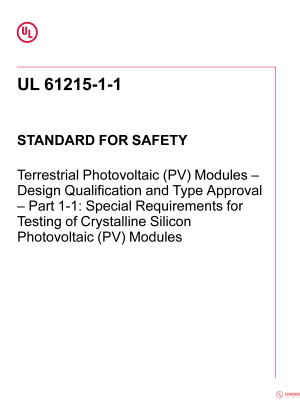 UL 61215-1-1 PDF UL 61215-1-1 PDF